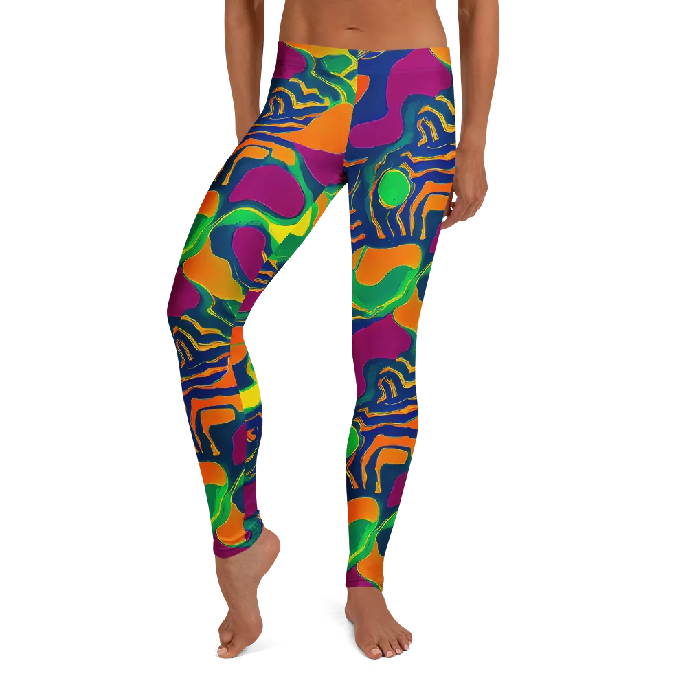 Magma Garden on Leggings — Front