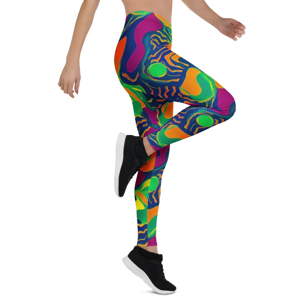 Magma Garden on Leggings — Right
