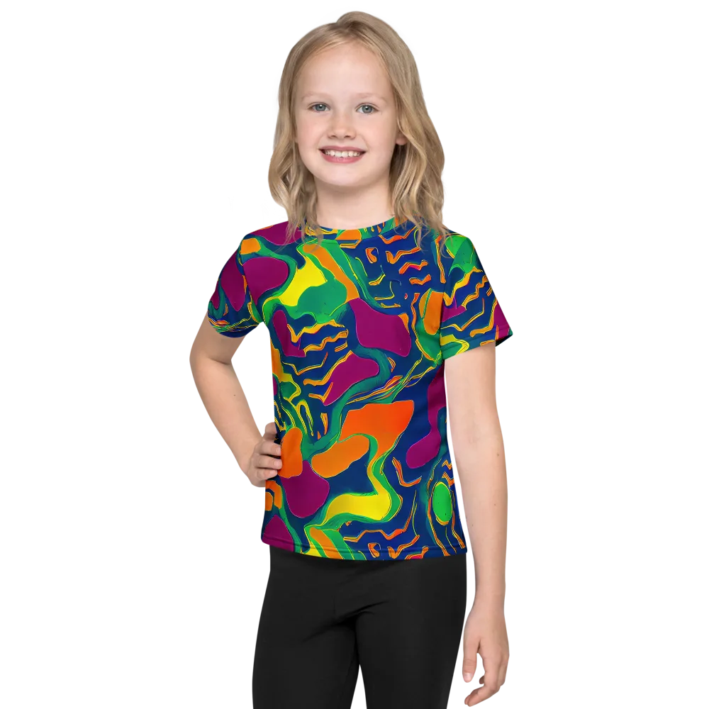 Magma Garden on Kids Crew Neck T-Shirt — Front