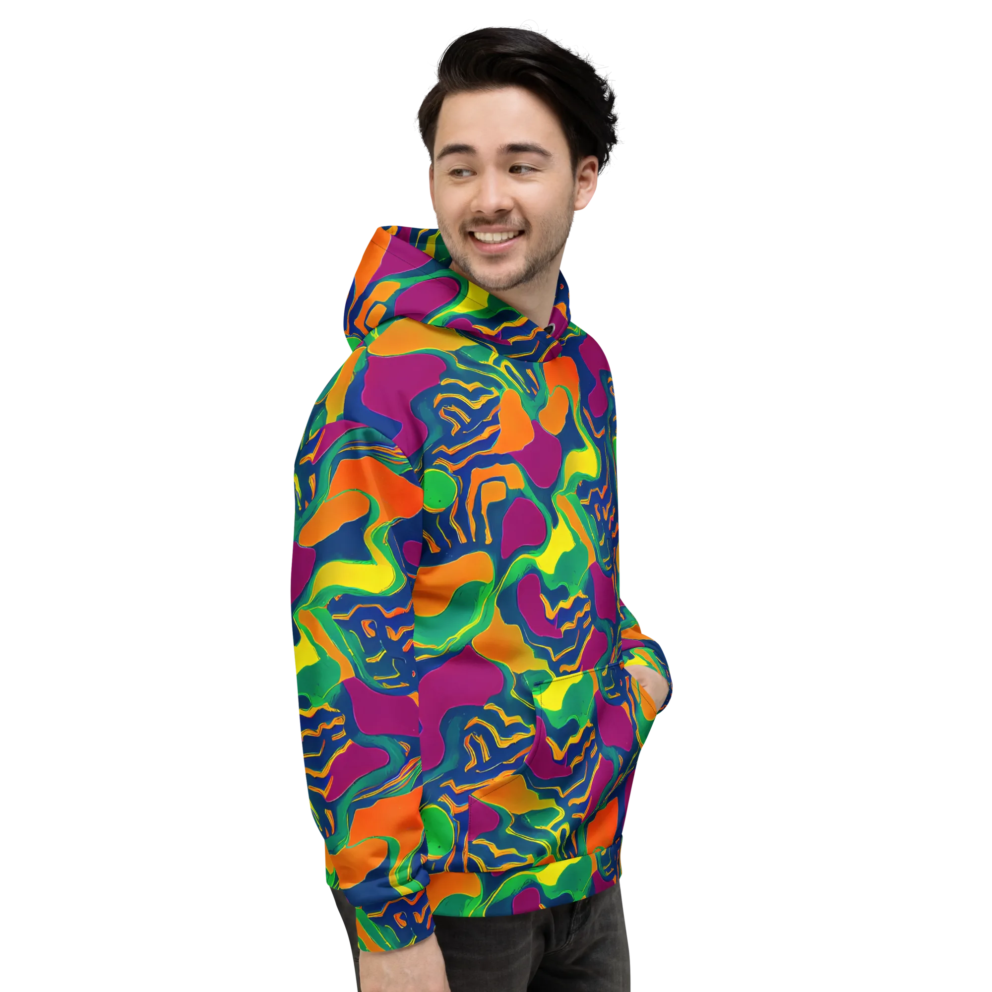Magma Garden on Hoodie — Right