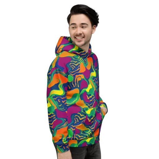 Magma Garden on a Hoodie