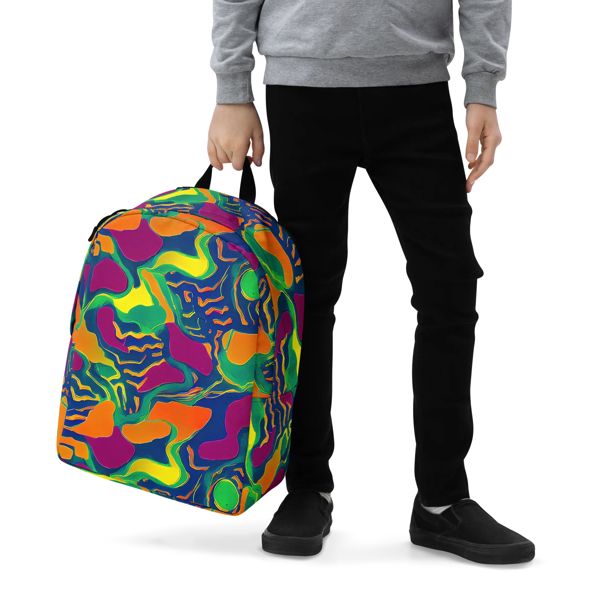 Magma Garden on Minimalist Backpack — Zoomed-in