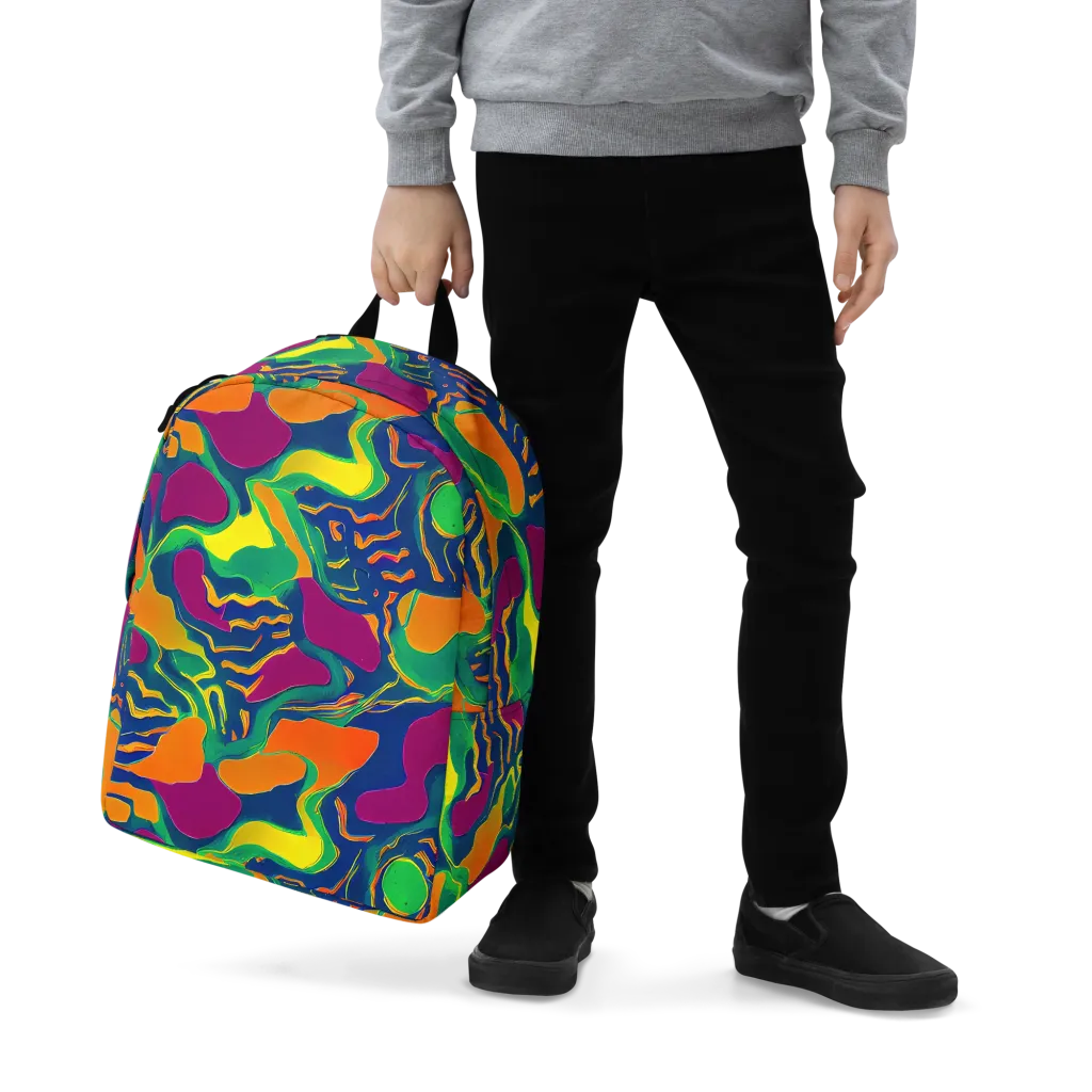 Magma Garden on Minimalist Backpack — Zoomed-in