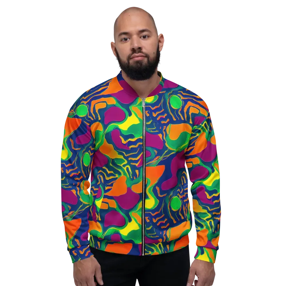 Magma Garden on Bomber Jacket — Front