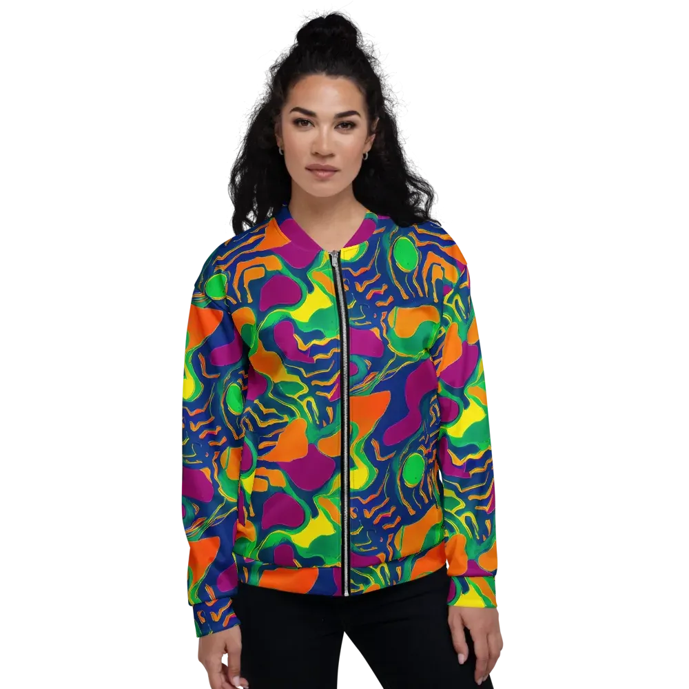 Magma Garden on Bomber Jacket — Front