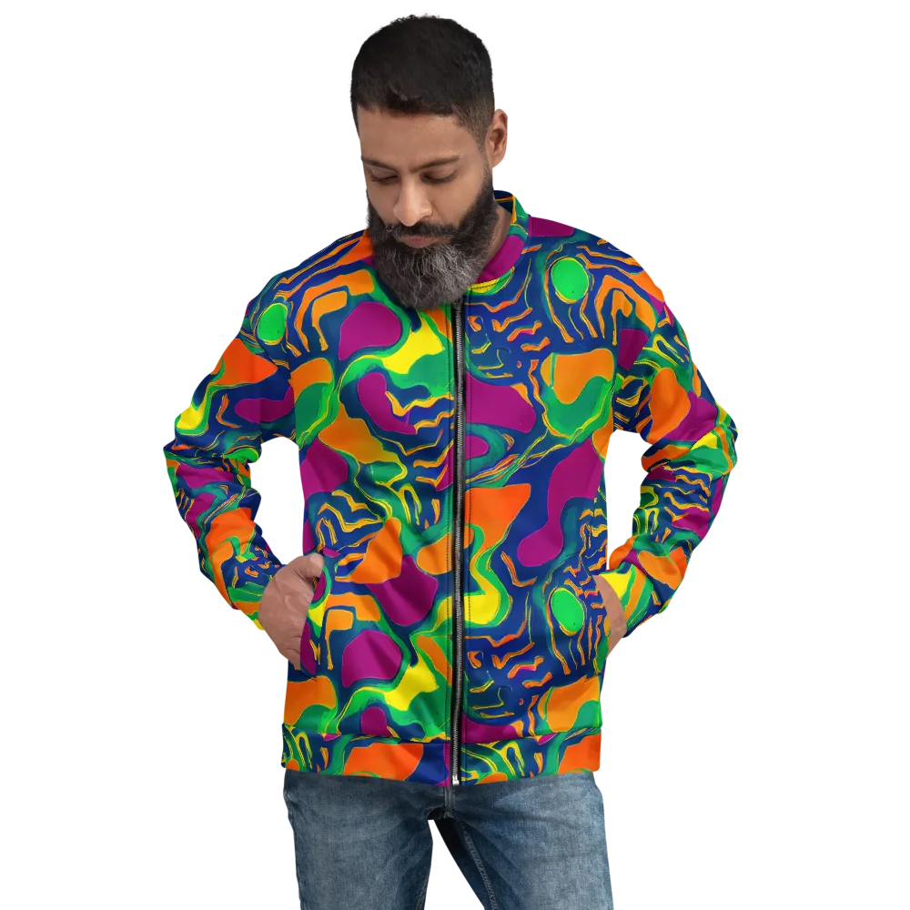 Magma Garden on Bomber Jacket — Front