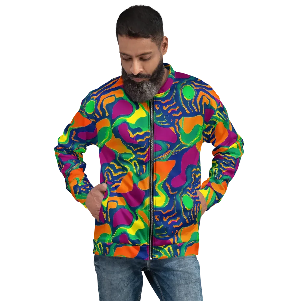 Magma Garden on Bomber Jacket — Front
