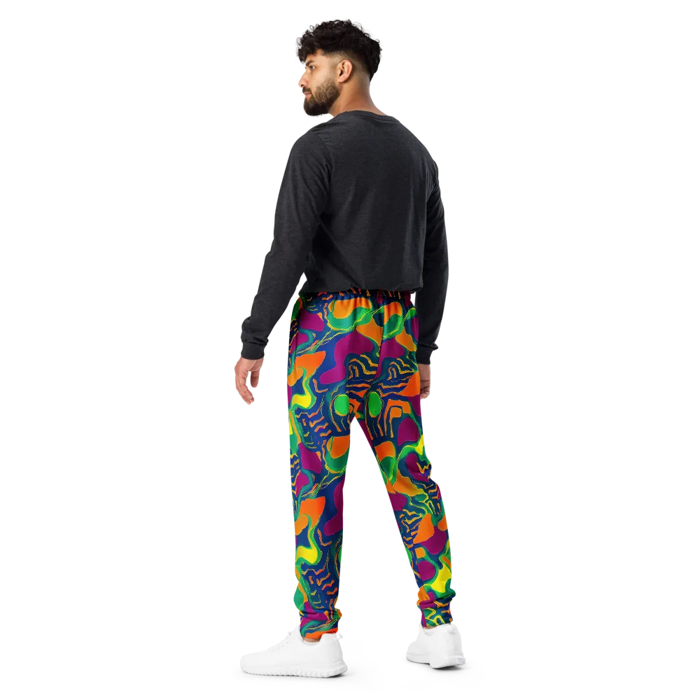 Magma Garden on Men's Joggers — Back