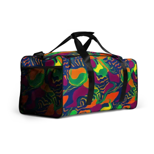 Magma Garden on a Duffle Bag