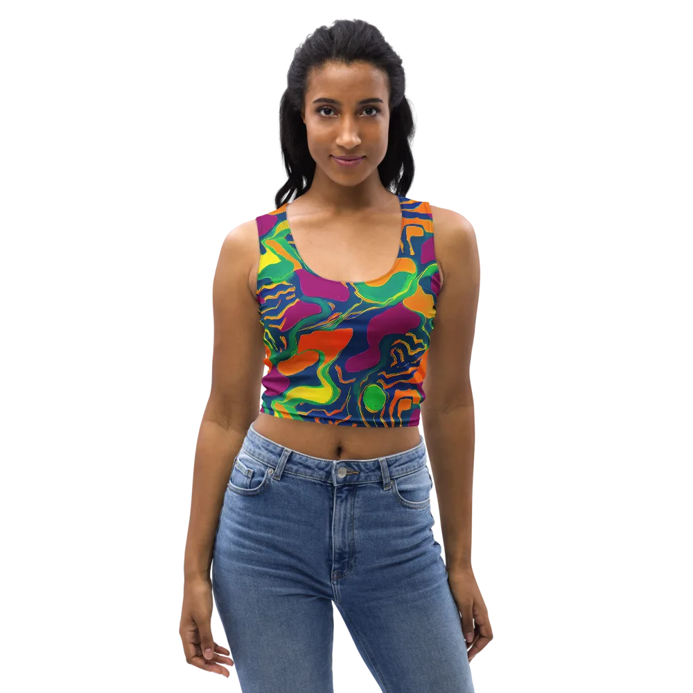 Magma Garden on Crop Top — Front