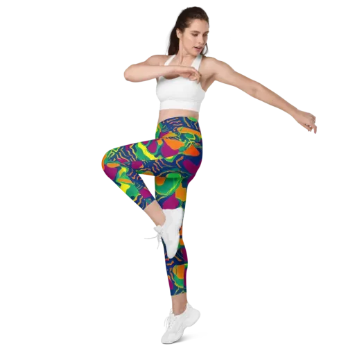 Magma Garden on a Leggings with Pockets