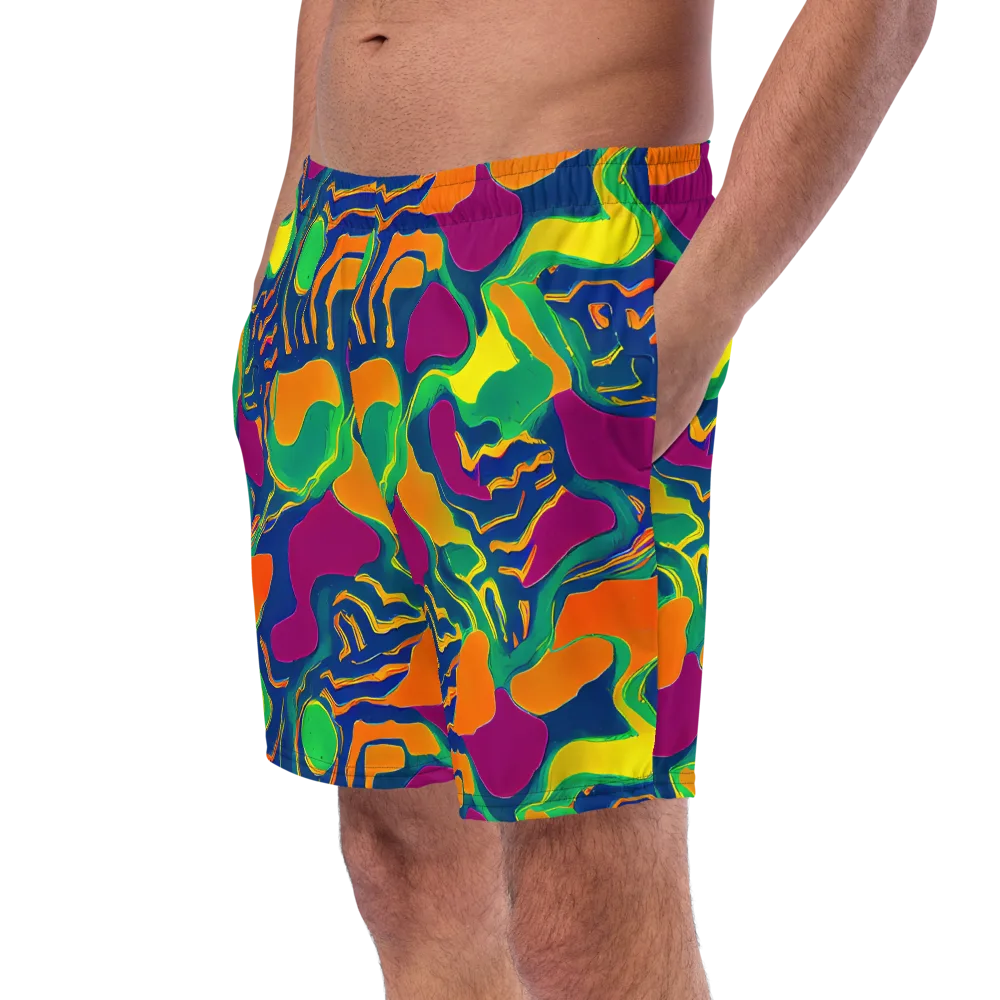 Magma Garden on Swim Trunks — Left Front