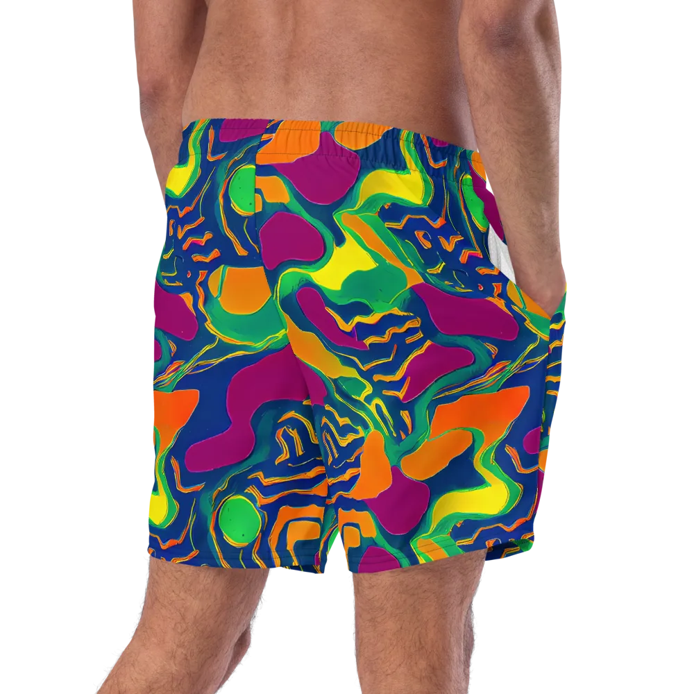 Magma Garden on Swim Trunks — Right Back