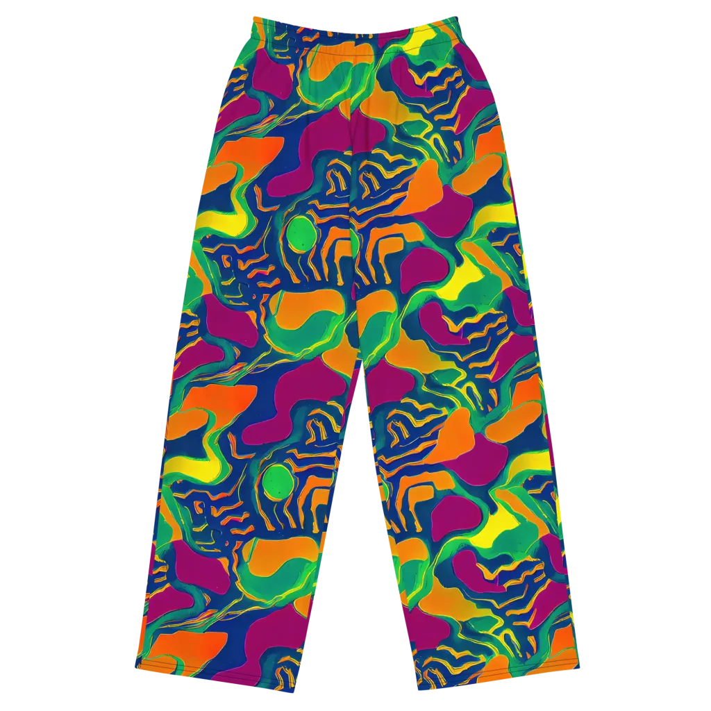 Magma Garden on Wide-Leg Pants — Front