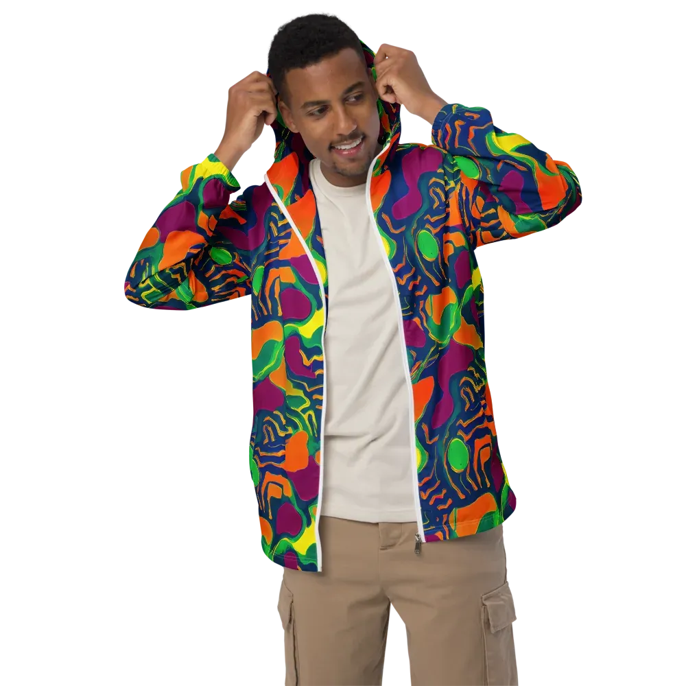 Magma Garden on Men's Windbreaker — Front