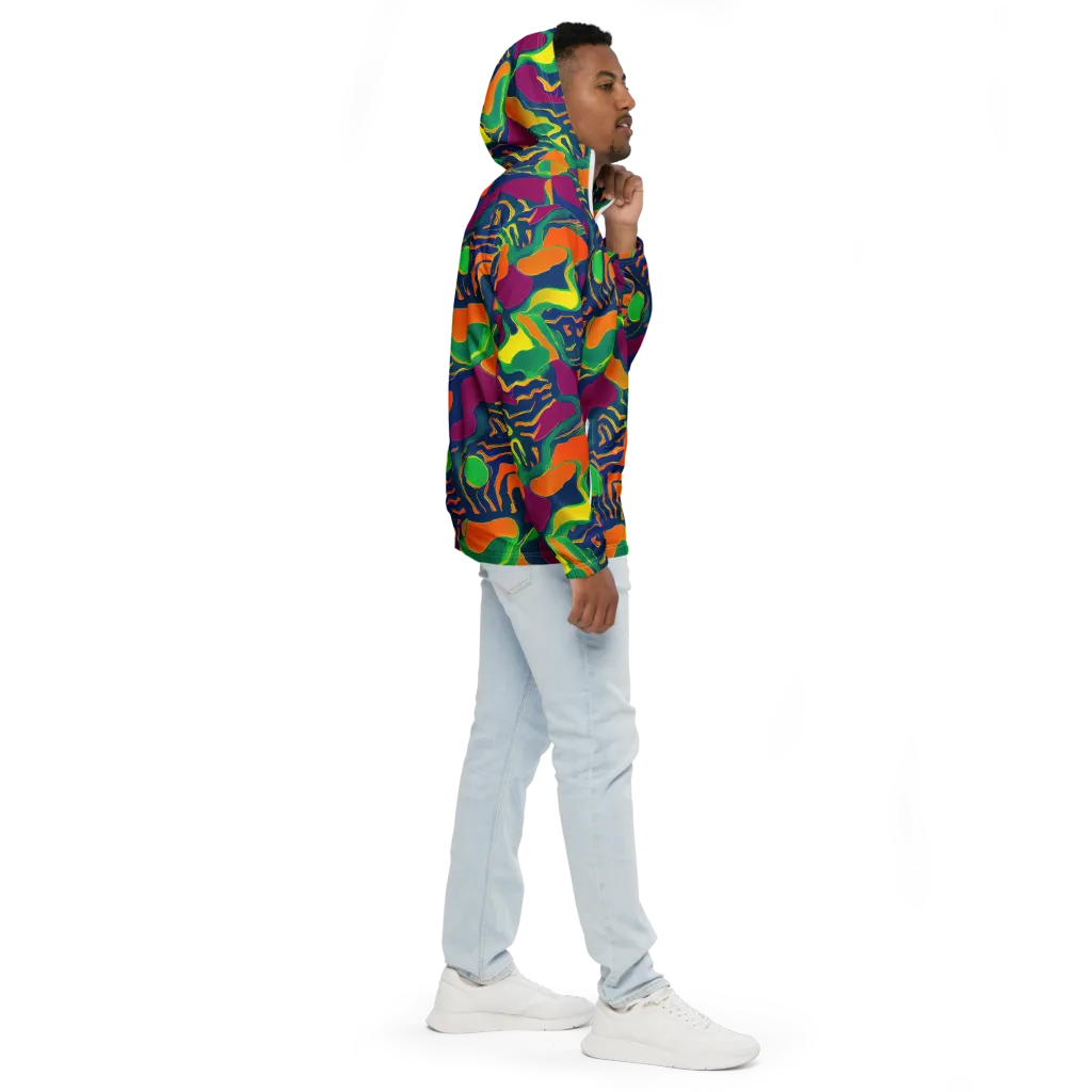 Magma Garden on Men's Windbreaker — Right