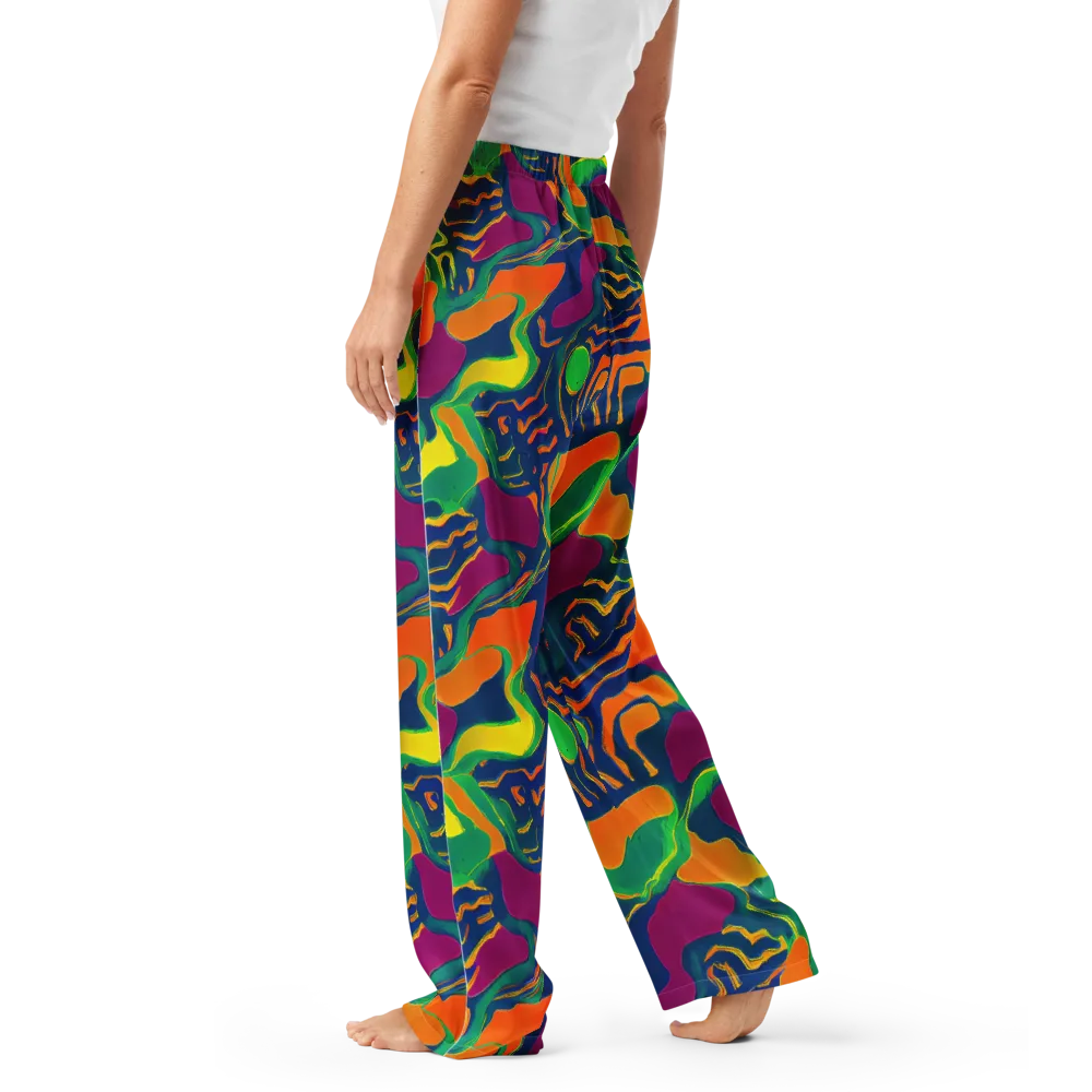Magma Garden on Women's Pajama Pants — Left