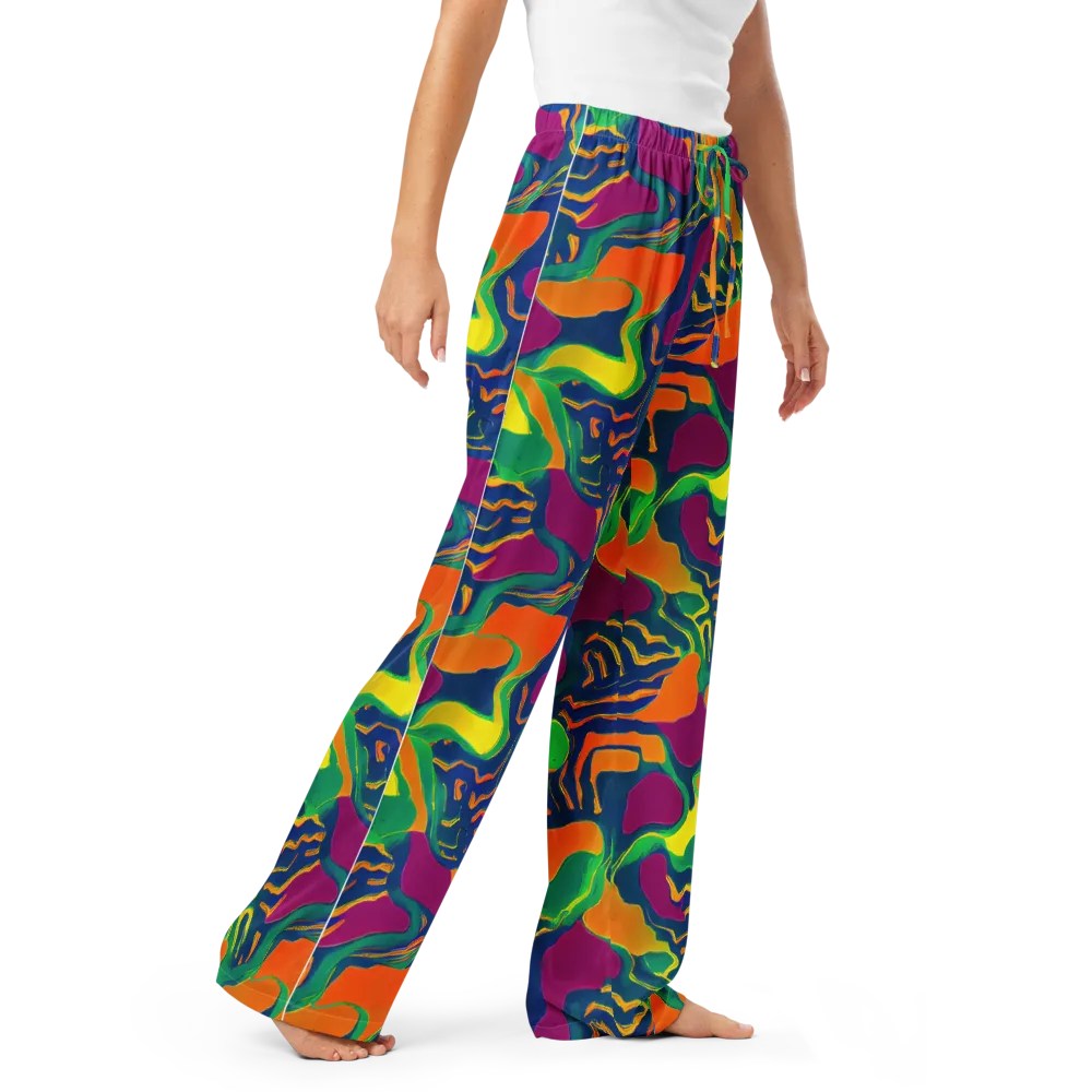 Magma Garden on Women's Pajama Pants — Right Front