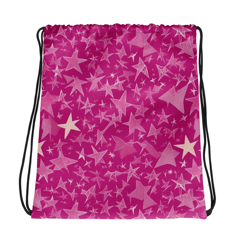 Fuchsia Skies on Drawstring Bag — Photo