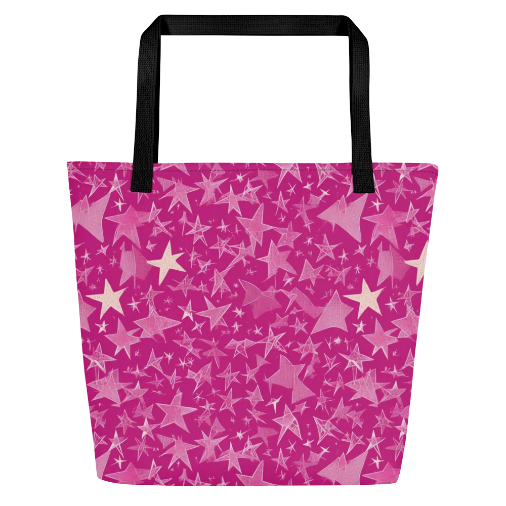 Fuchsia Skies on Large Tote Bag W/ Pocket — Front
