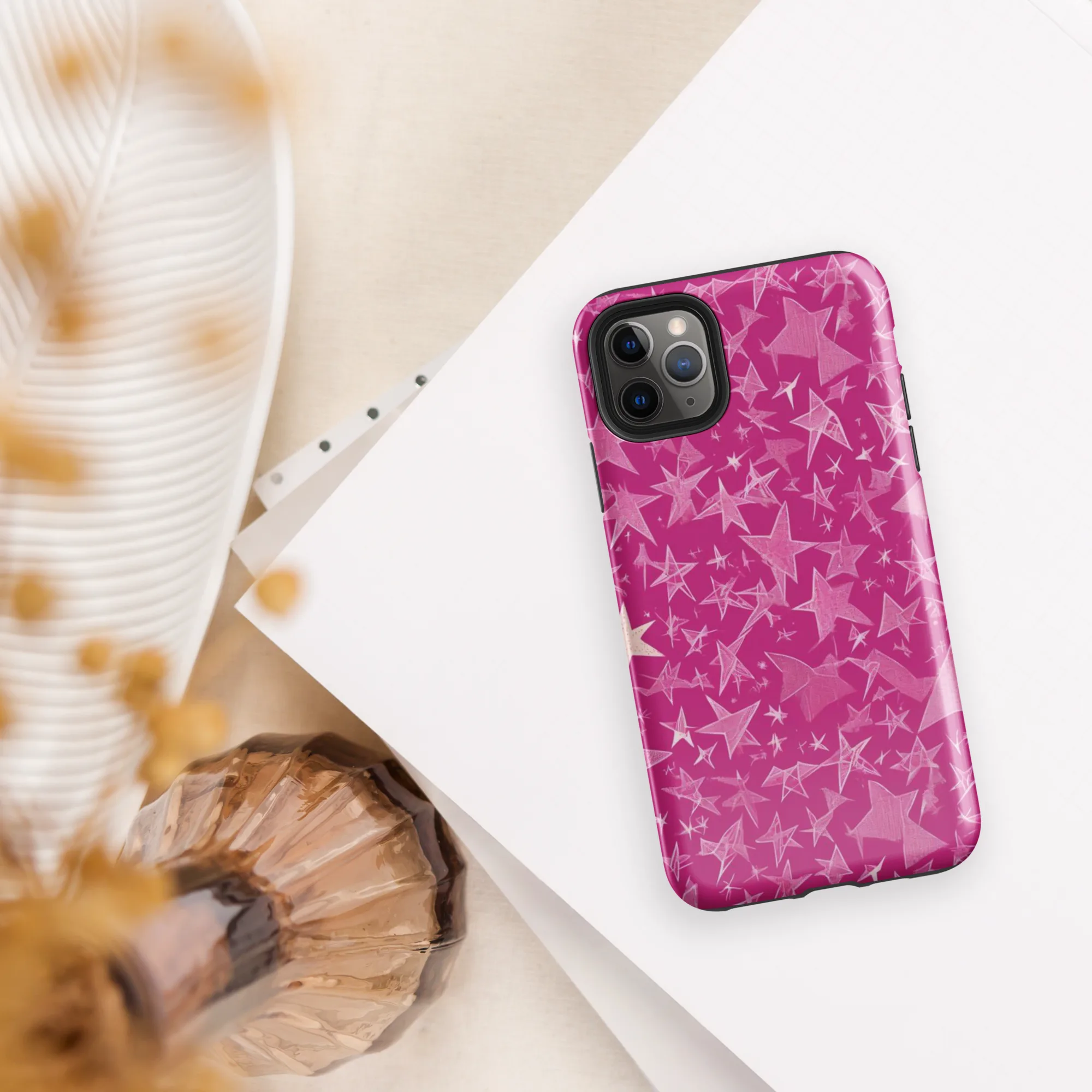 Fuchsia Skies on Tough Case for iPhone® — Front