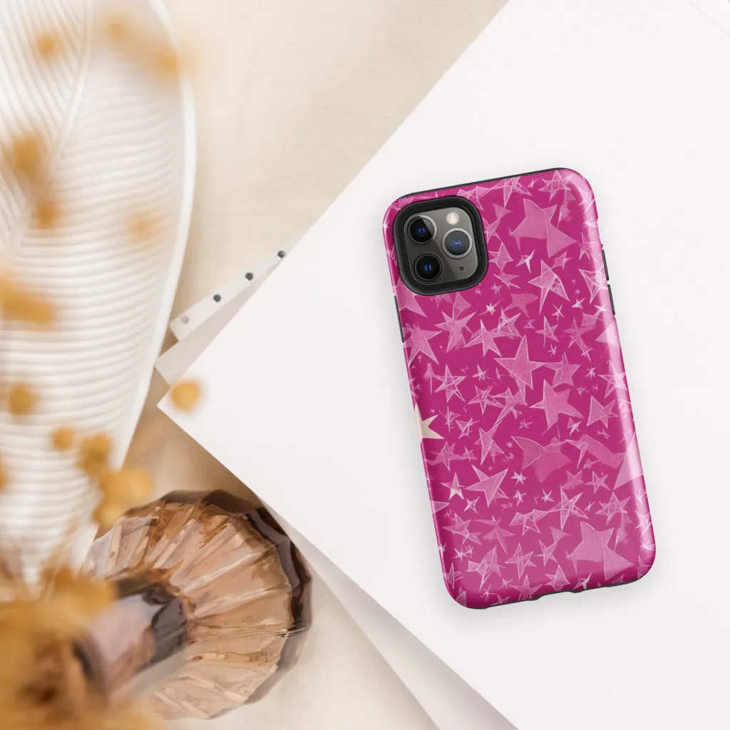 Fuchsia Skies on Tough Case for iPhone® — Front