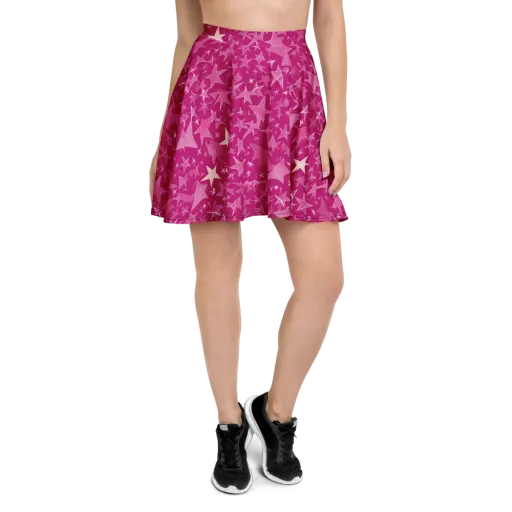 Fuchsia Skies on a Skater Skirt