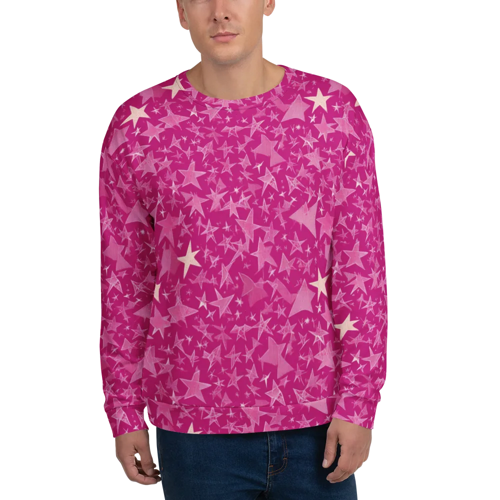 Fuchsia Skies on Sweatshirt — Front