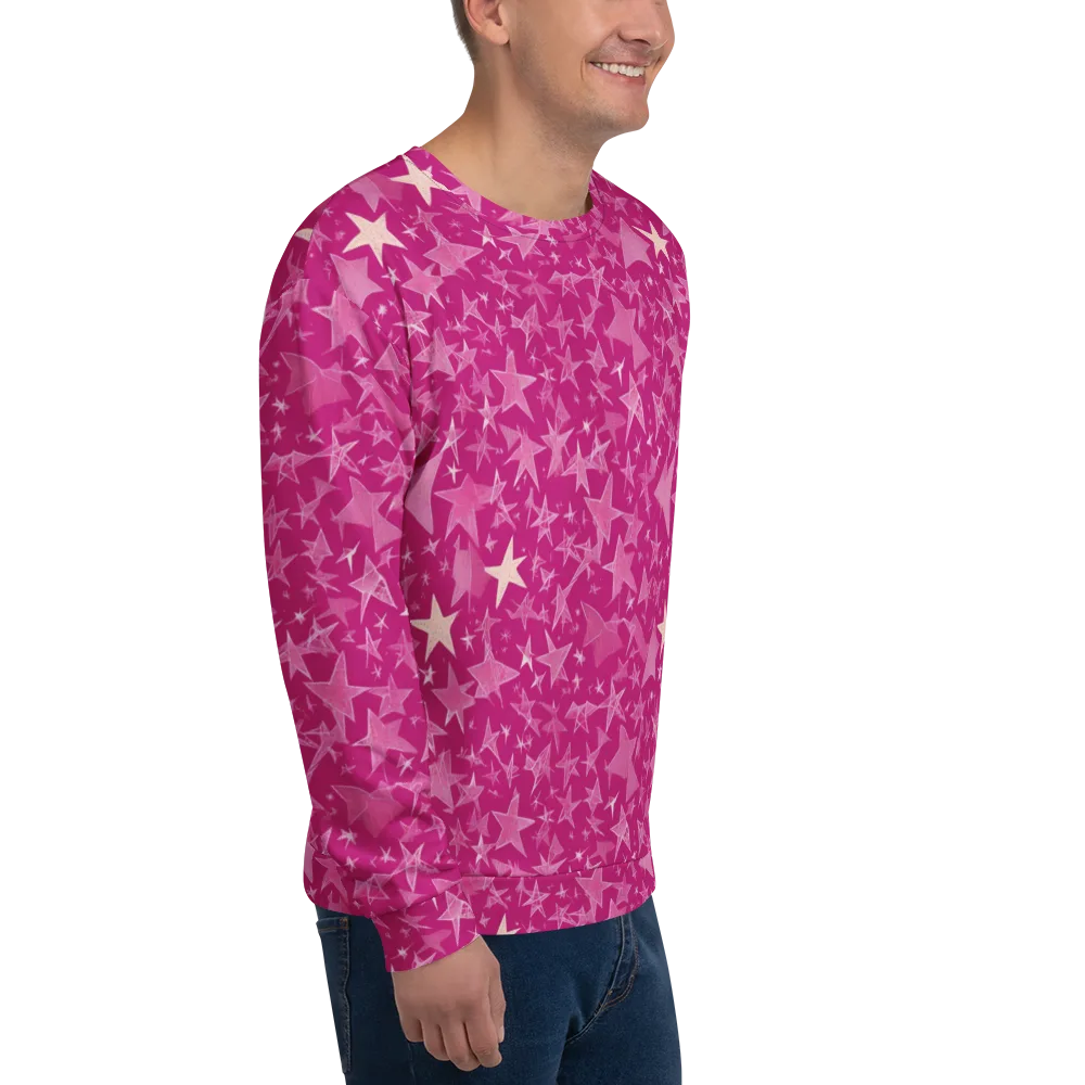 Fuchsia Skies on Sweatshirt — Right Front