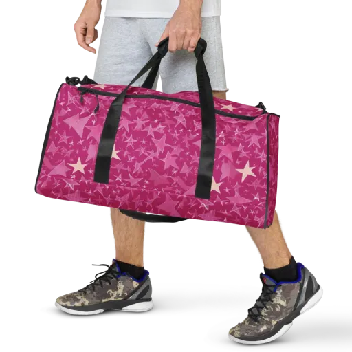 Fuchsia Skies on a Duffle Bag