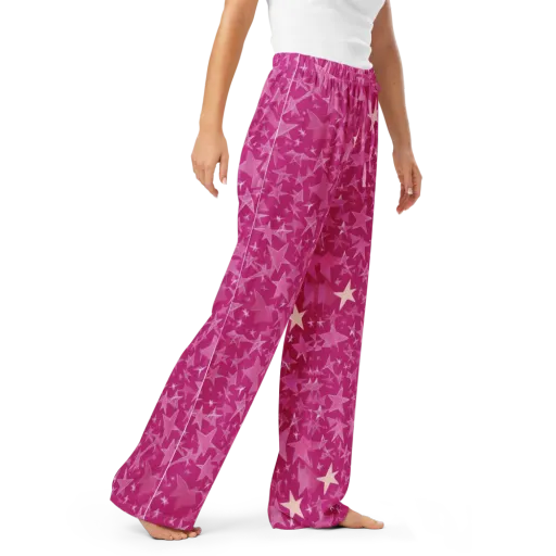 Fuchsia Skies on a Women's Pajama Pants