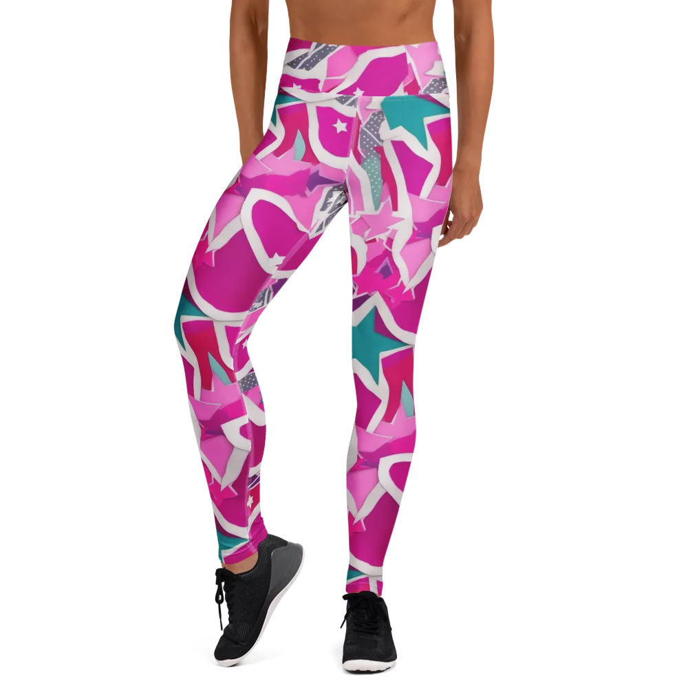 Ultraviolet Parade on Yoga Leggings — Front