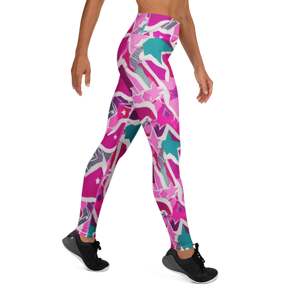 Ultraviolet Parade on Yoga Leggings — Right