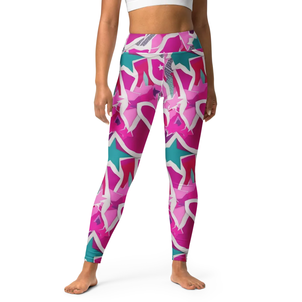Ultraviolet Parade on Yoga Leggings — Front