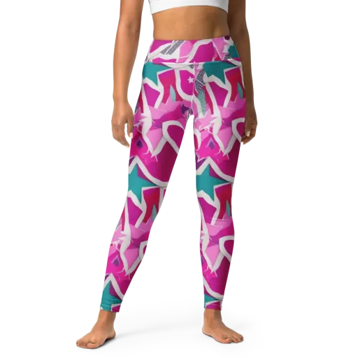 Ultraviolet Parade on a Yoga Leggings