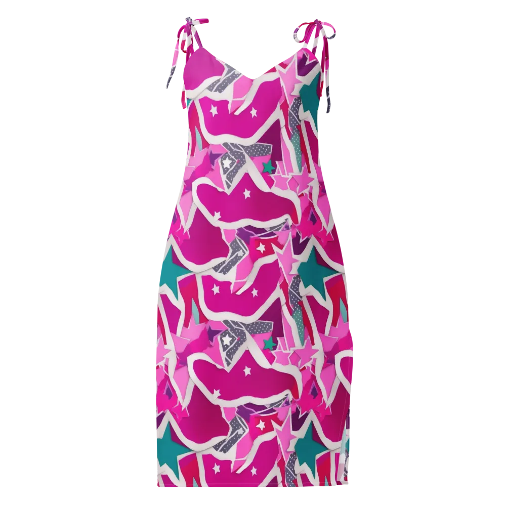 Ultraviolet Parade on Slip Dress — Front