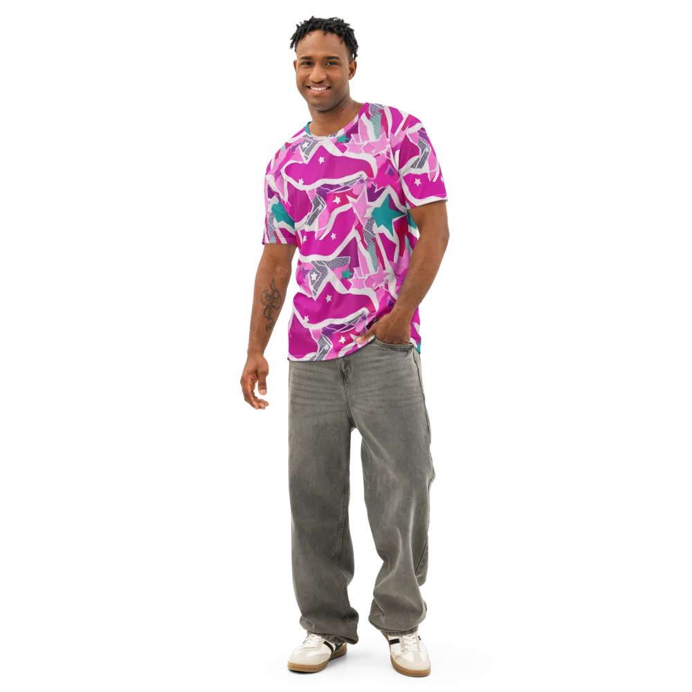 Ultraviolet Parade on Men's Cotton Crew Neck T-Shirt — Front