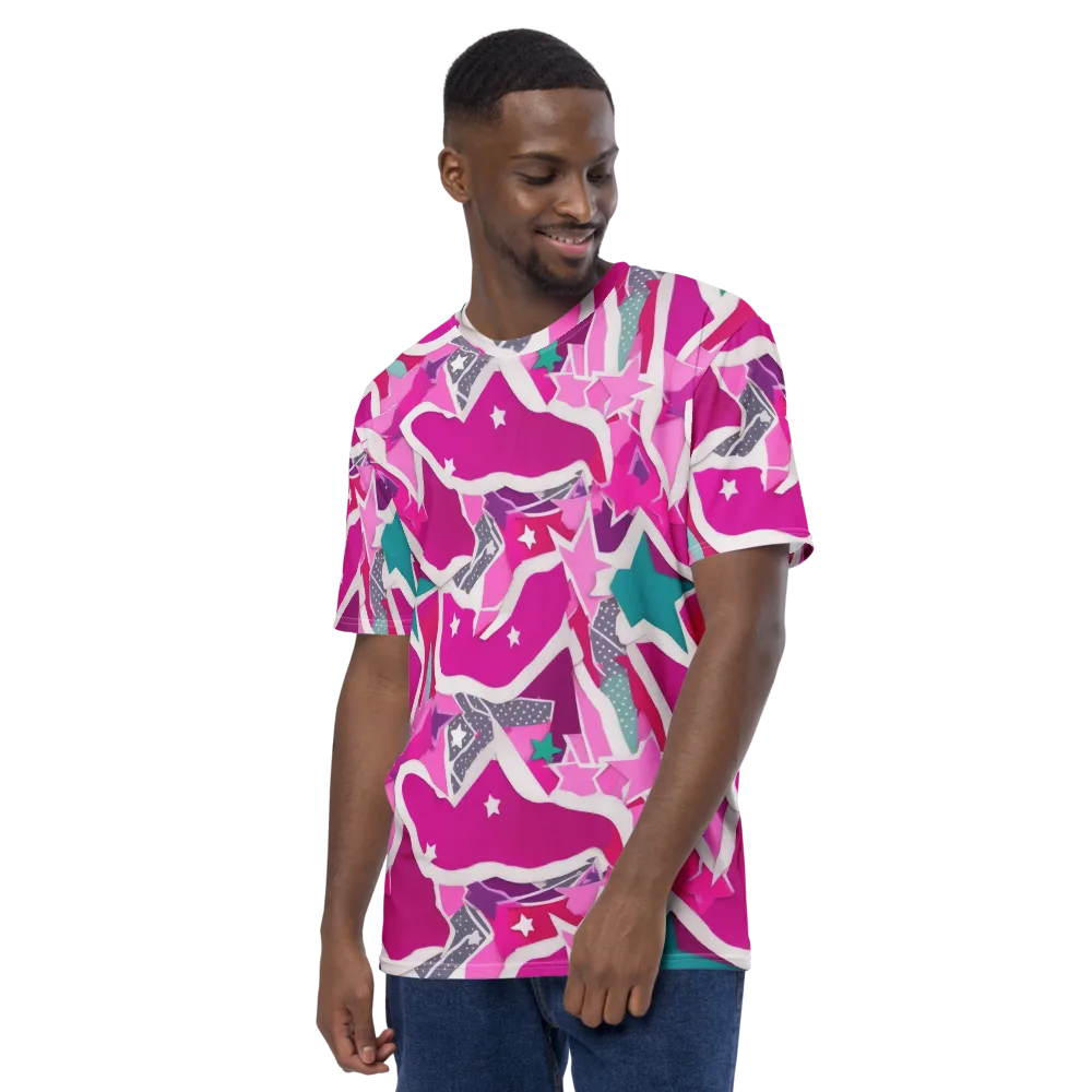 Ultraviolet Parade on Men's Crew Neck T-Shirt — Left