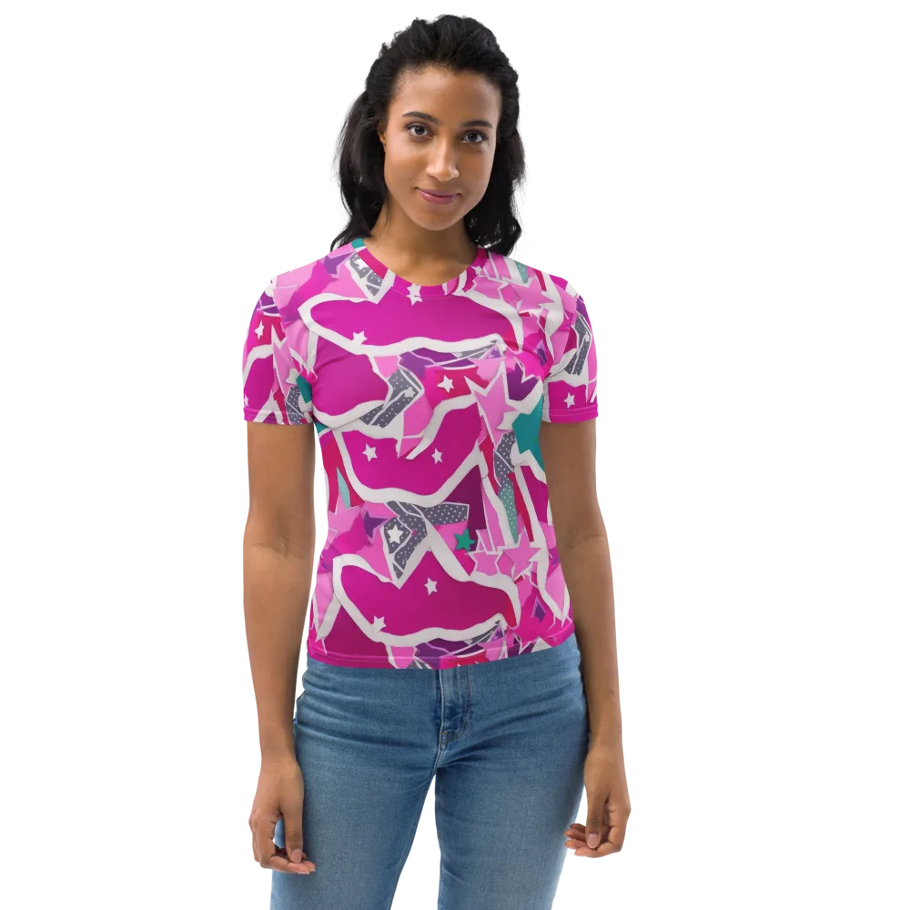 Ultraviolet Parade on Women's Crew Neck T-Shirt — Front