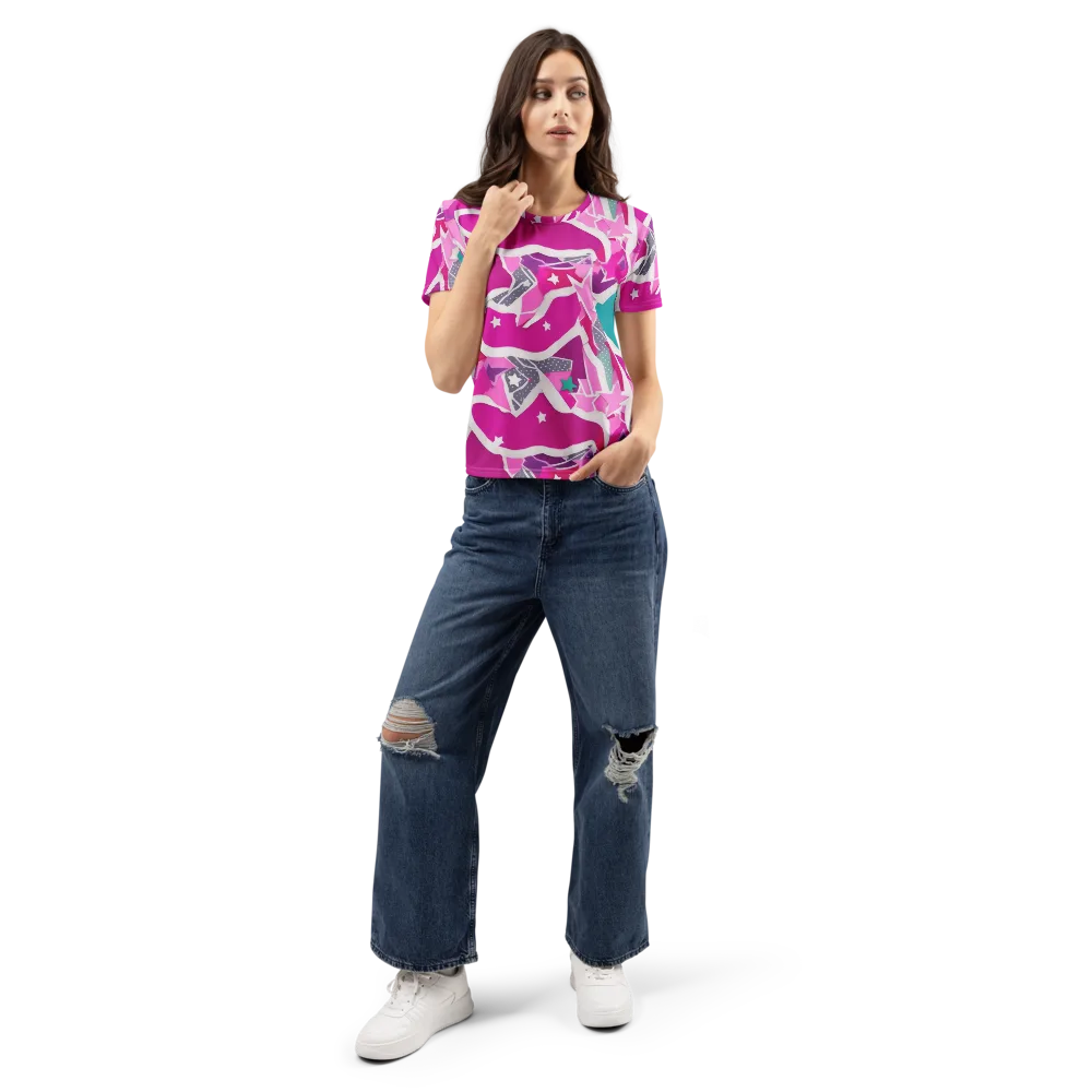 Ultraviolet Parade on Women's Crew Neck T-Shirt — Front