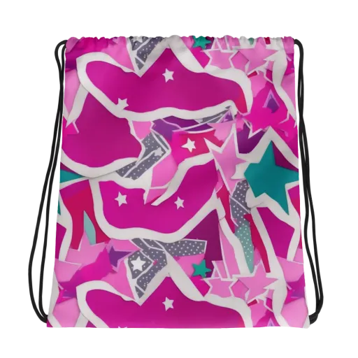 Ultraviolet Parade on a Drawstring Bag