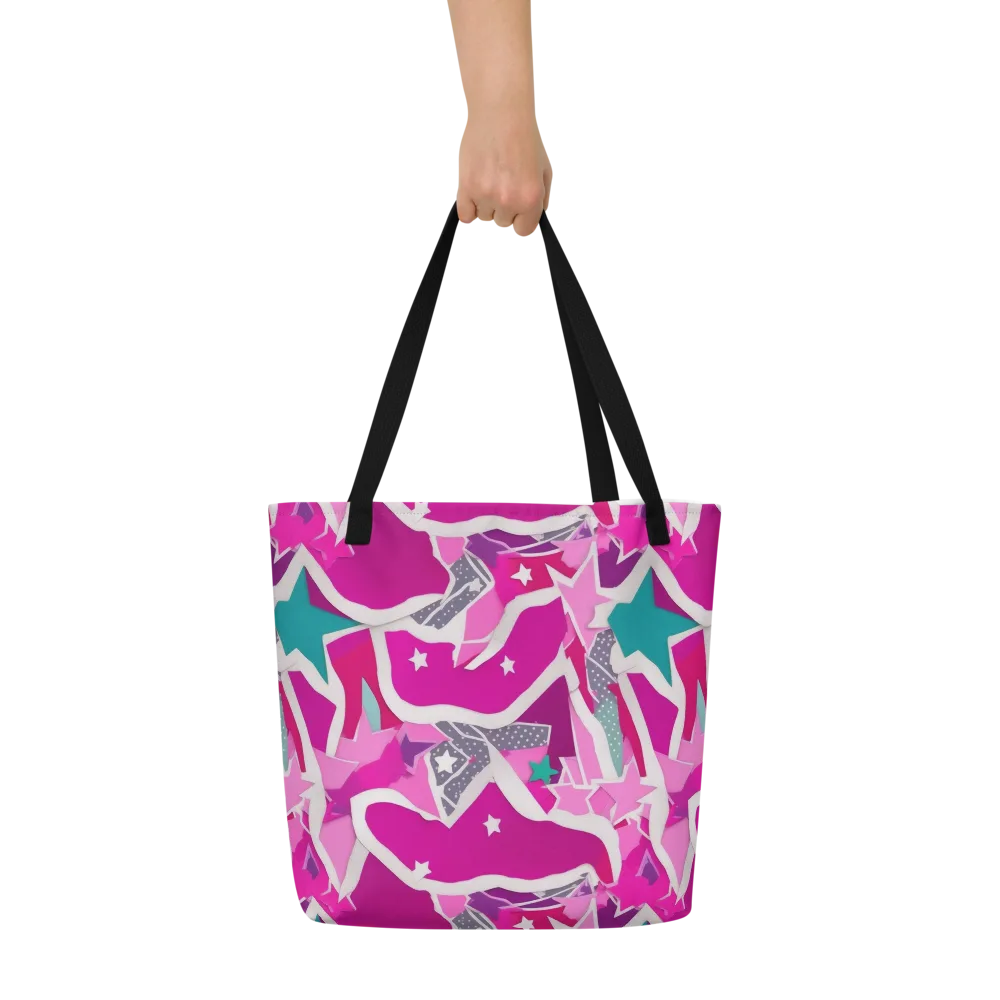 Ultraviolet Parade on Large Tote Bag W/ Pocket — Front