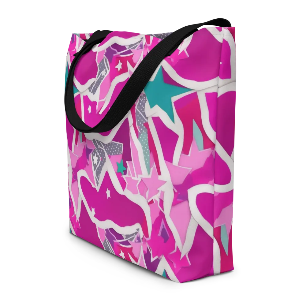Ultraviolet Parade on Large Tote Bag W/ Pocket — Front