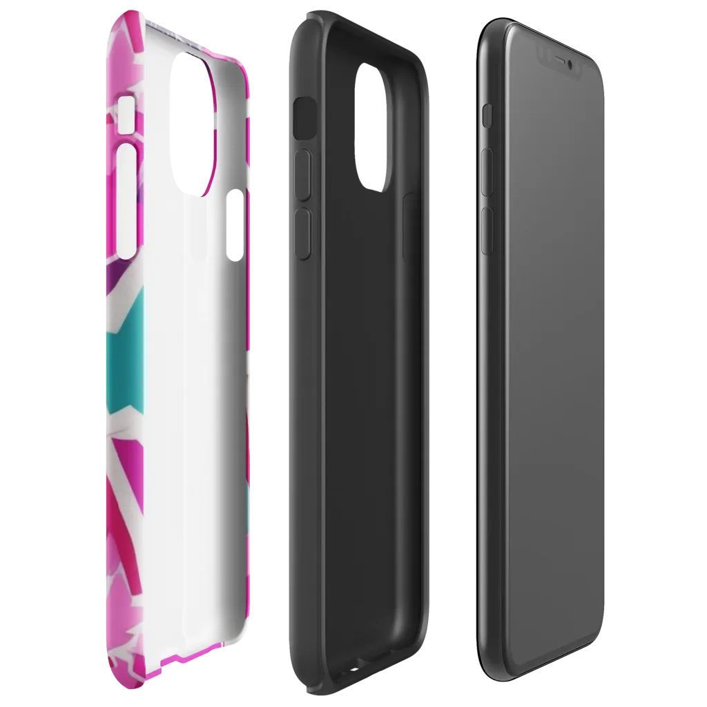 Ultraviolet Parade on Tough Case for iPhone® — Right