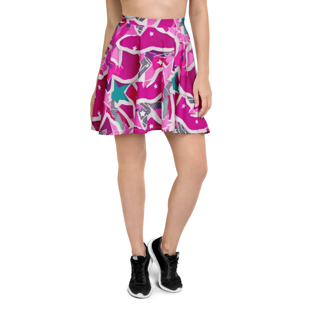 Ultraviolet Parade on Skater Skirt — Front