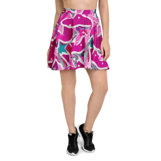 Ultraviolet Parade on a Skater Skirt