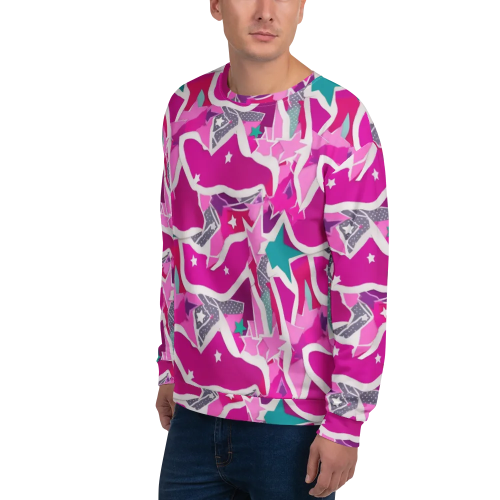 Ultraviolet Parade on Sweatshirt — Left Front