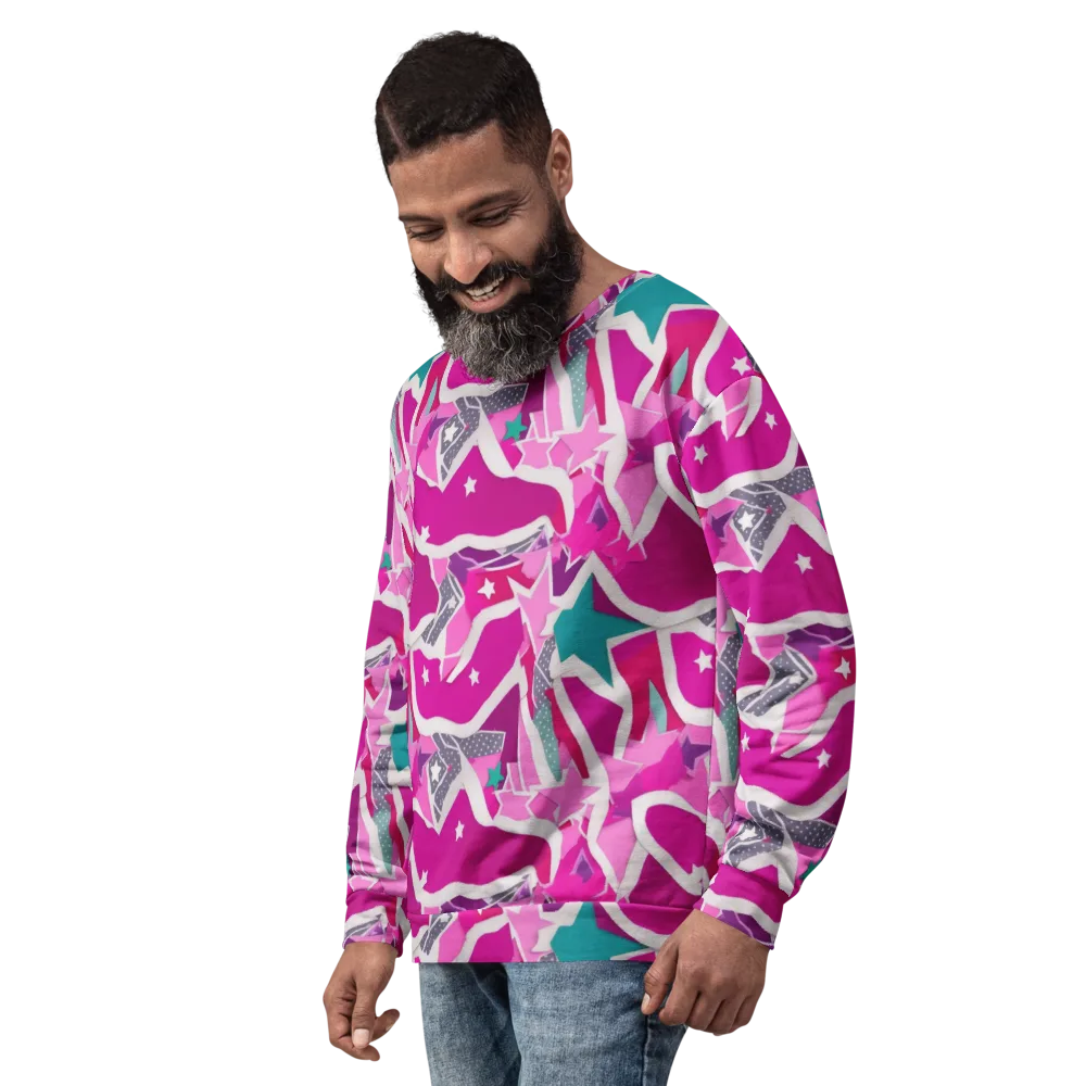 Ultraviolet Parade on Sweatshirt — Left Front