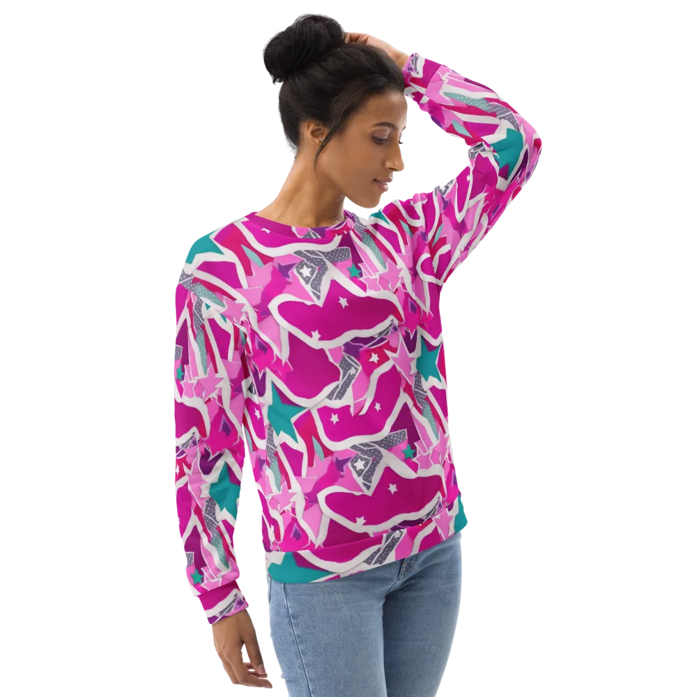 Ultraviolet Parade on Sweatshirt — Right Front