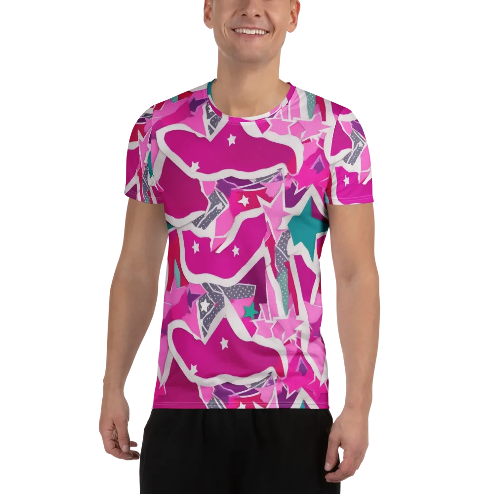 Ultraviolet Parade on Men's Athletic T-Shirt — Front